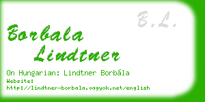 borbala lindtner business card